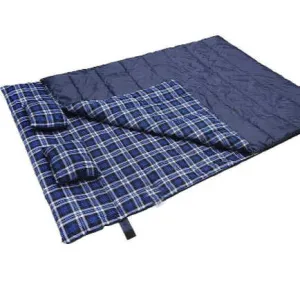 حقيبة نوم مزدوجة للأزواج للتخييم في الهواء الطلق عالية الجودة مع وسادتين -High Quality Outdoor Camping Couples Double Sleeping Bag with 2 Pillows