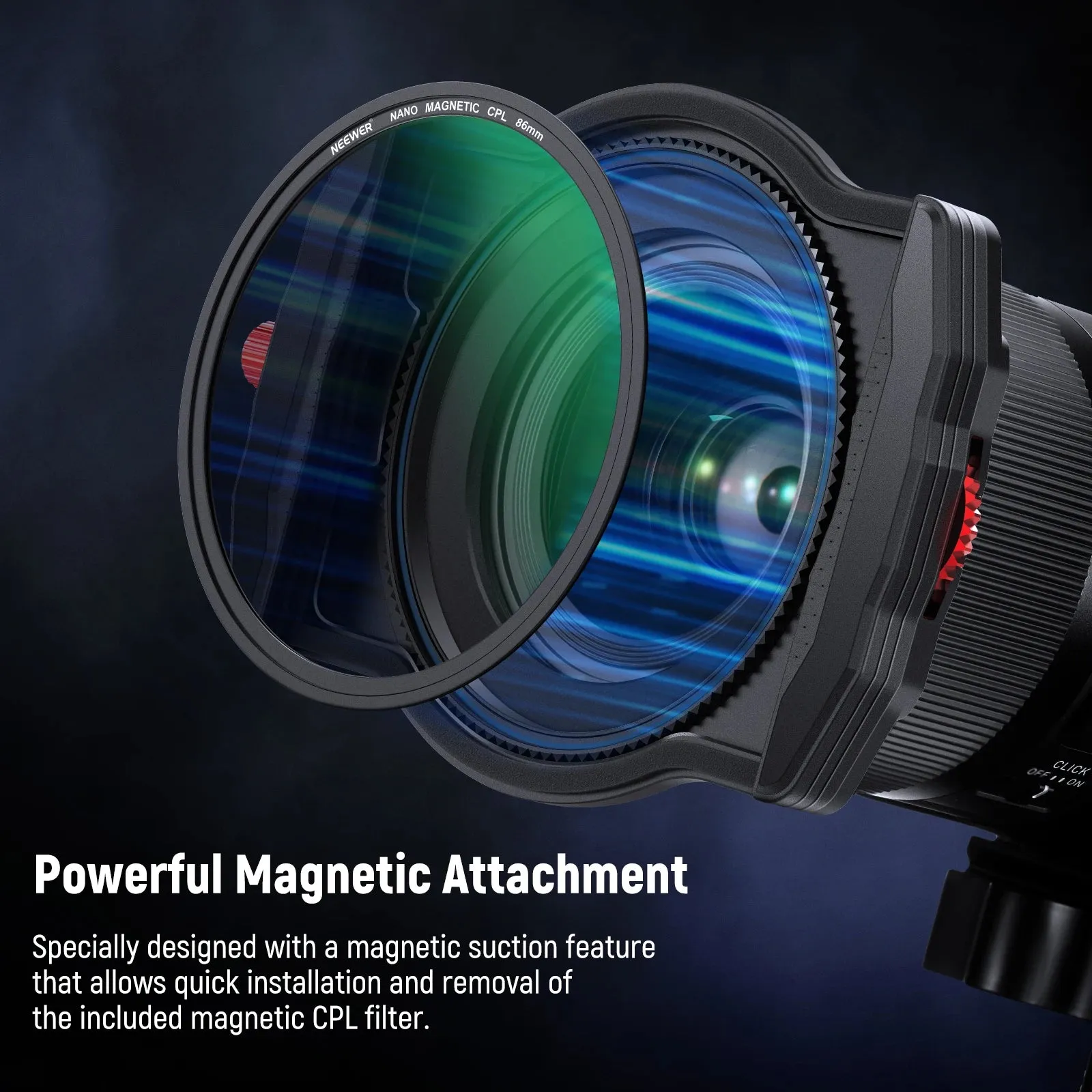 100mm Pro Square Nd Filter Kit with Magnetic Holder & Gnd8/nd1000 4 Adapter Rings