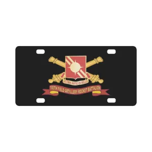 100th Field Artillery Rocket Battalion - Br - Ribbon X 300 Classic License Plate