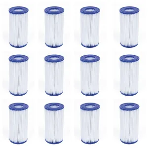 12 Pack Bestway Type III A/C Filter Cartridge for 1000 & 1500 GPH Filter Pumps