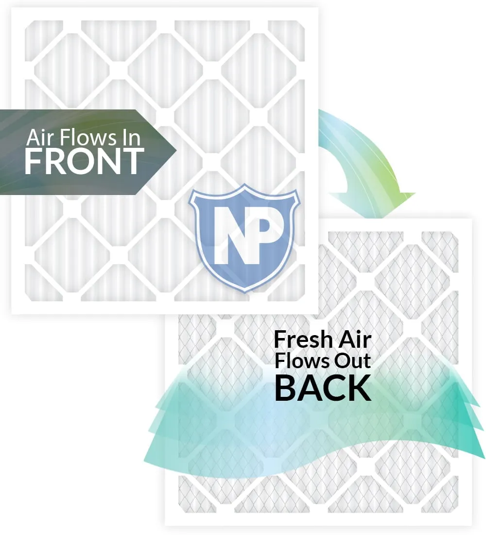 14x25x1 (13_1/2x24_1/2) Pleated MERV 13 Air Filters 24 Pack