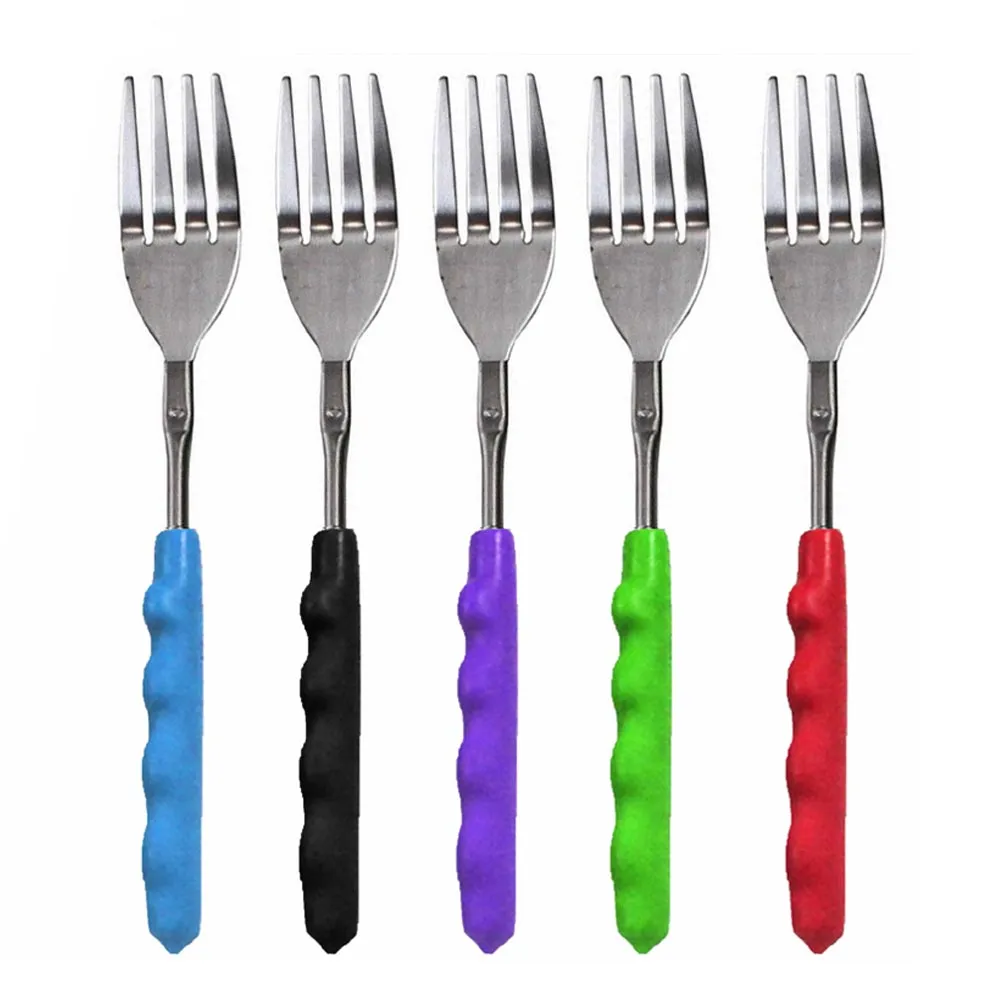 2 Extendable Forks Telescopic BBQ Dinner Hot Dog Fruit Roasting Campfire Camp