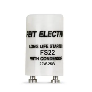 22W-25W Fluorescent Starter with Condenser (10-Pack)