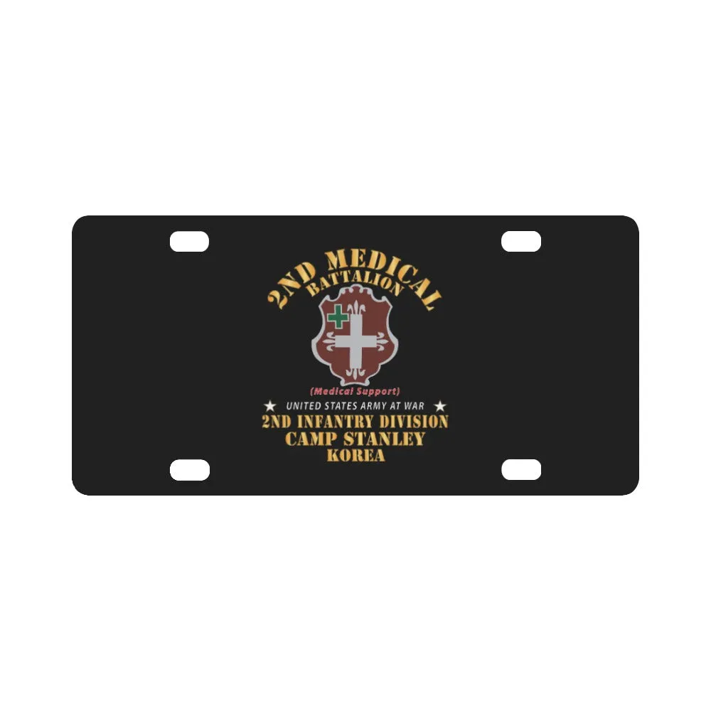 2nd Medical Battalion - DUI - Camp Stanley - Korea V1 X 300 Classic License Plate