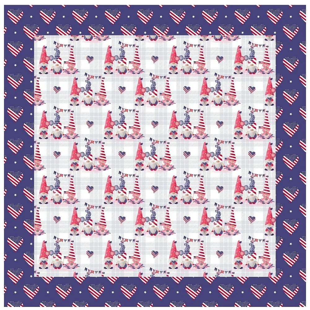 4th of July Gnomes Pillow Panels