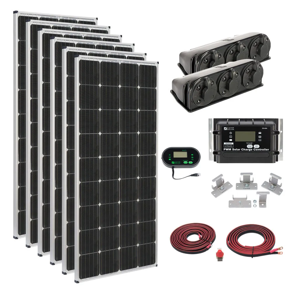 680-Watt Roof Mount Kit - By Zamp Solar