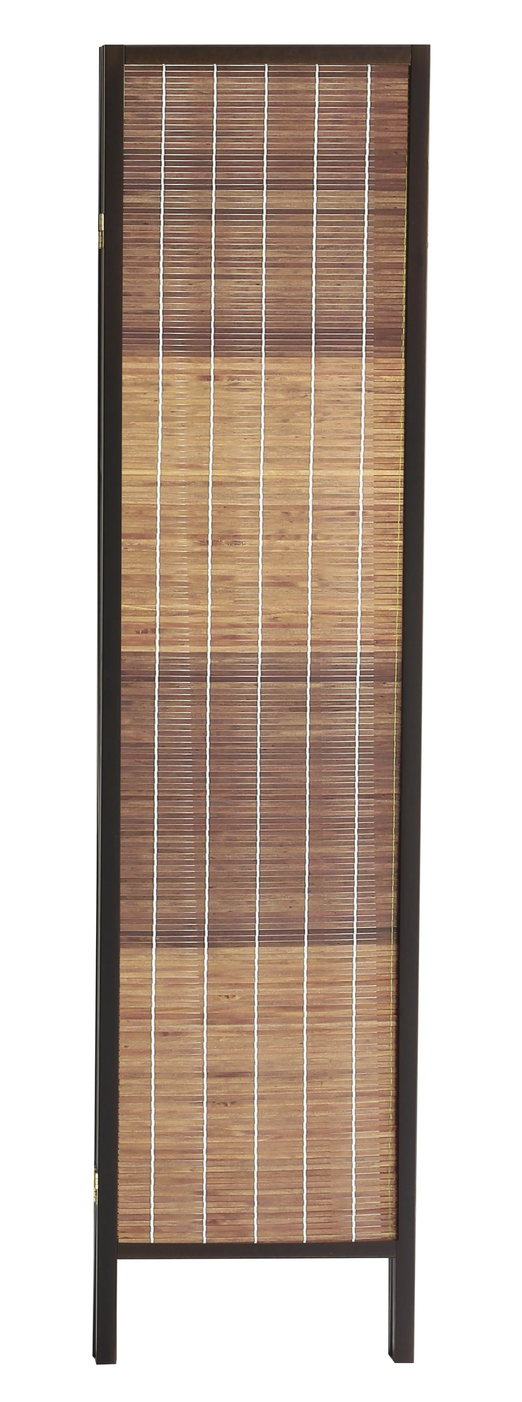 AFT-Woven Wooden Room Divider and Folding Privacy Screen 4 Panel Foldable 2228-4 Walnut