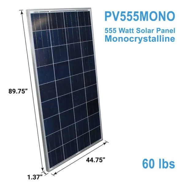 Aims Power 555 Watt Monocrystalline Solar Panel - PV300MONO