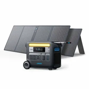 Anker Solar Generator 767 - PowerHouse 2048Wh with 2 x 100W Solar Panels