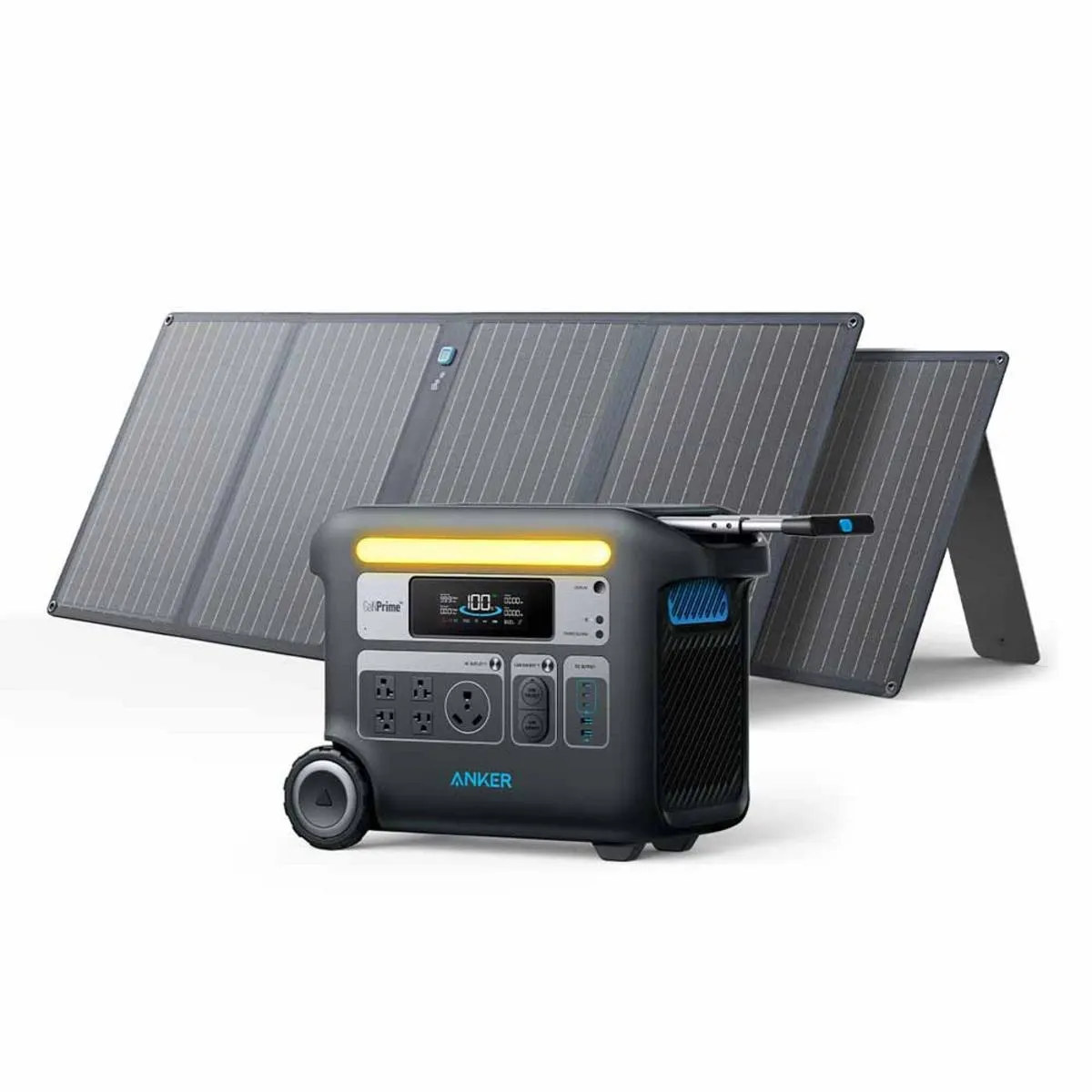 Anker Solar Generator 767 - PowerHouse 2048Wh with 2 x 100W Solar Panels