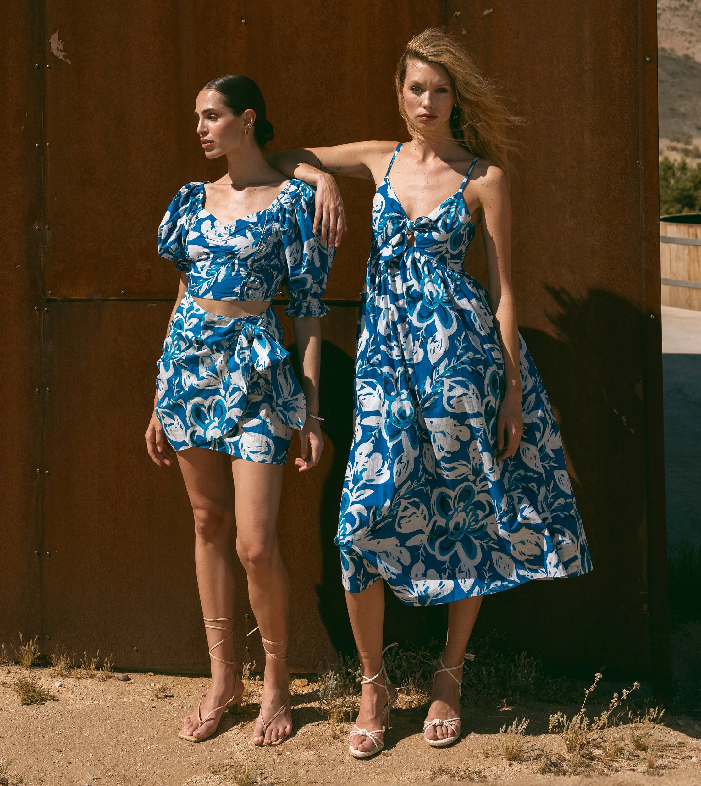 Annie Ankle Dress | Azure