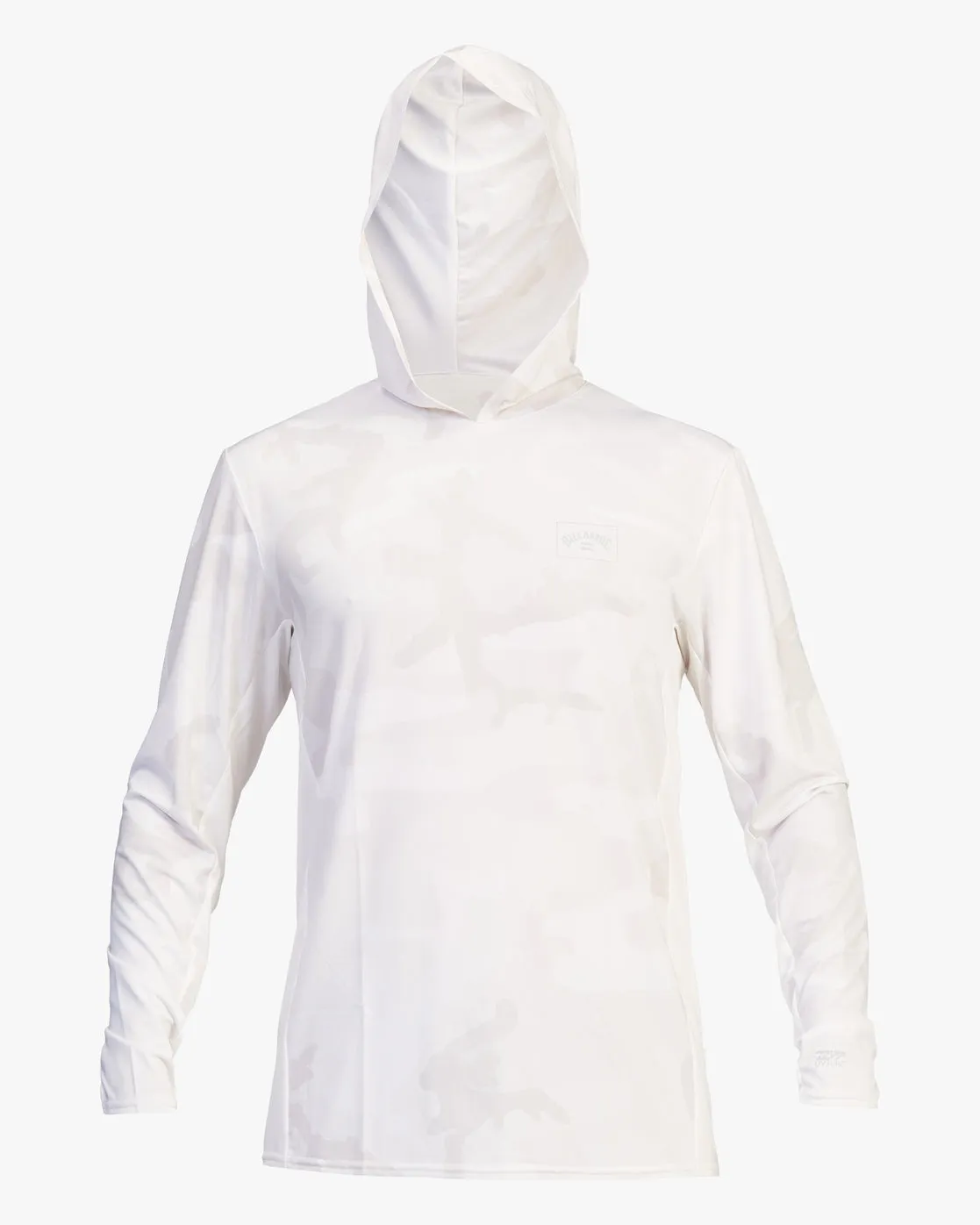 Arch Mesh Hooded Upf 50  Long Sleeve Rashguard - White Camo