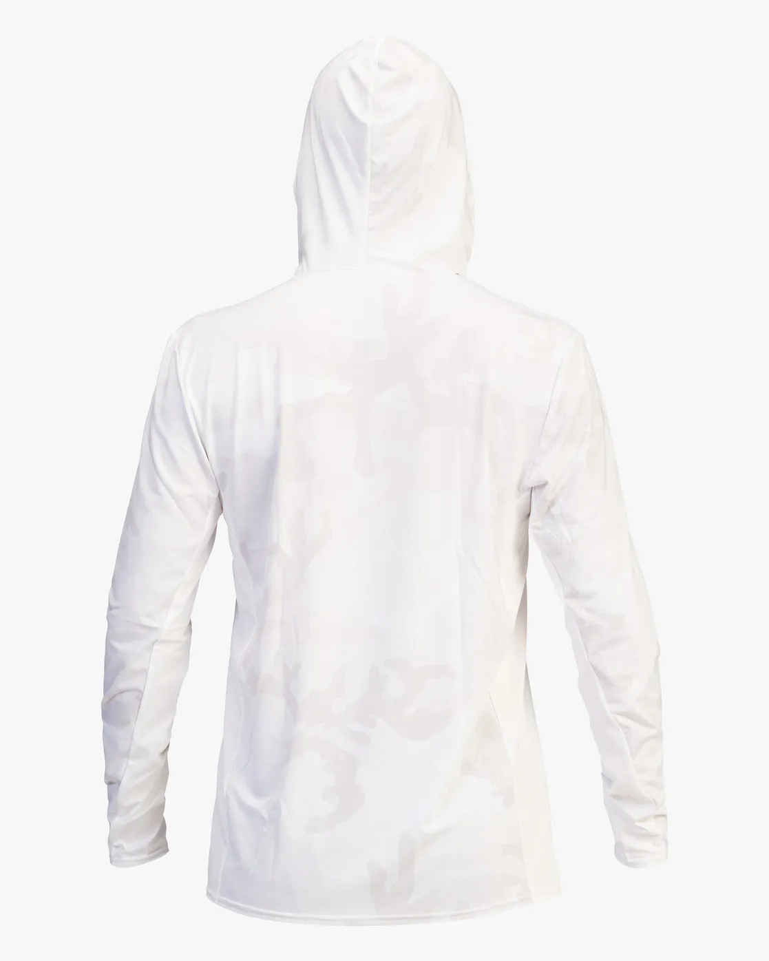 Arch Mesh Hooded Upf 50  Long Sleeve Rashguard - White Camo