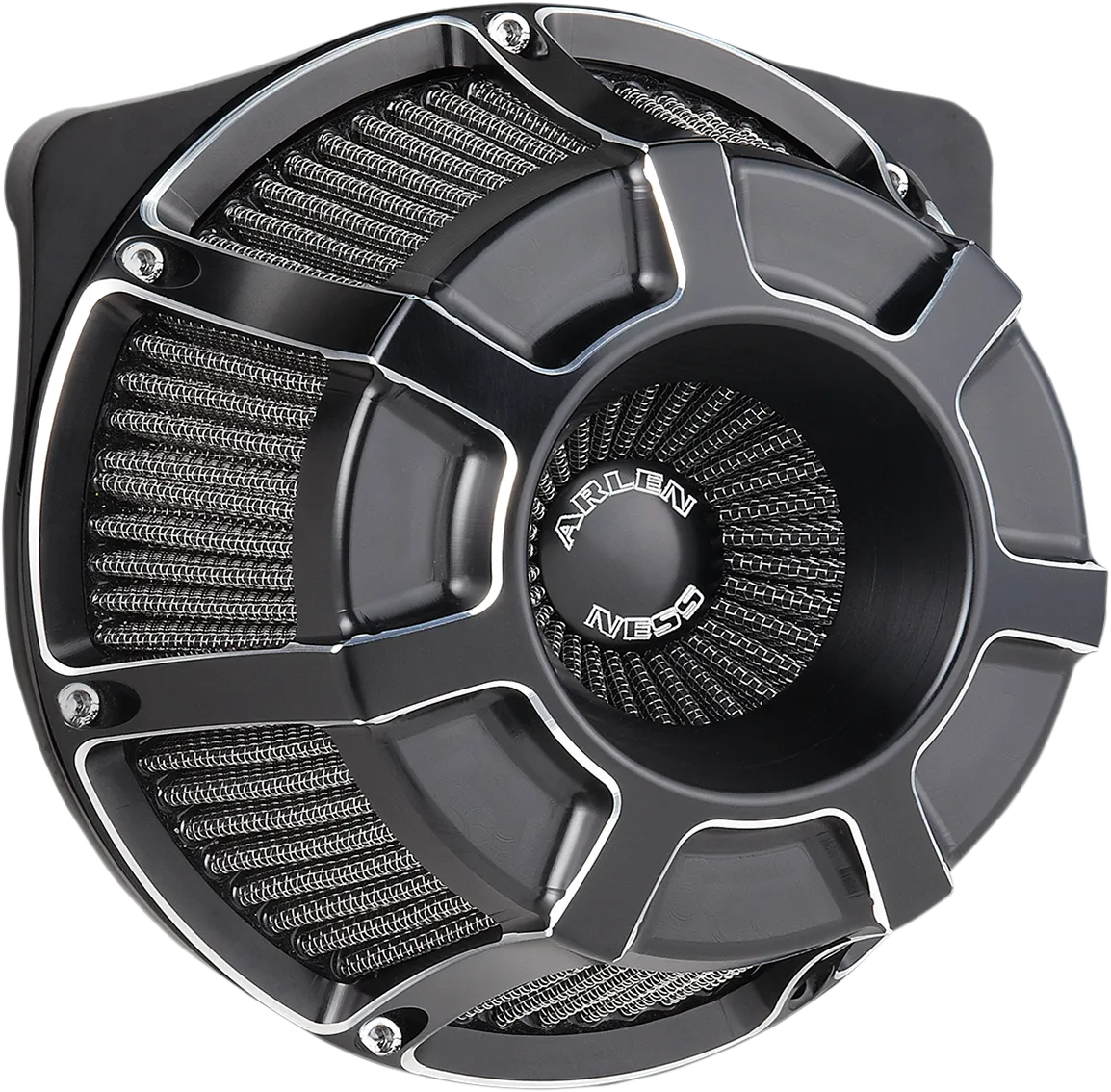 ARLEN NESS Beveled Air Cleaner - Black 18-933