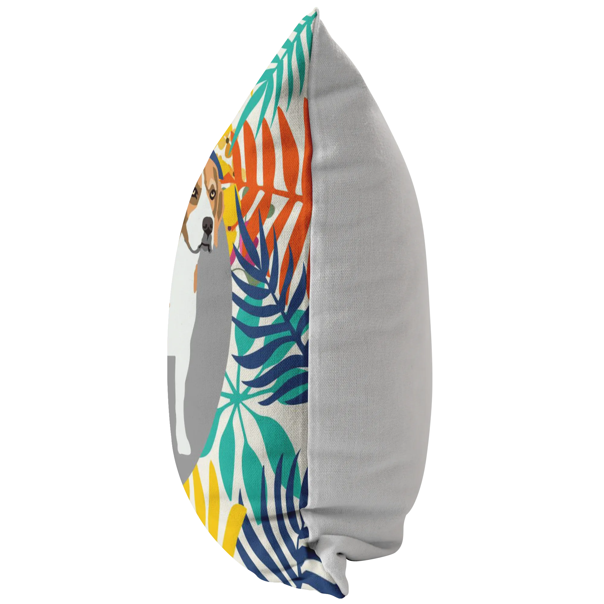 Beagle #1 Colorful Leaves Pillow