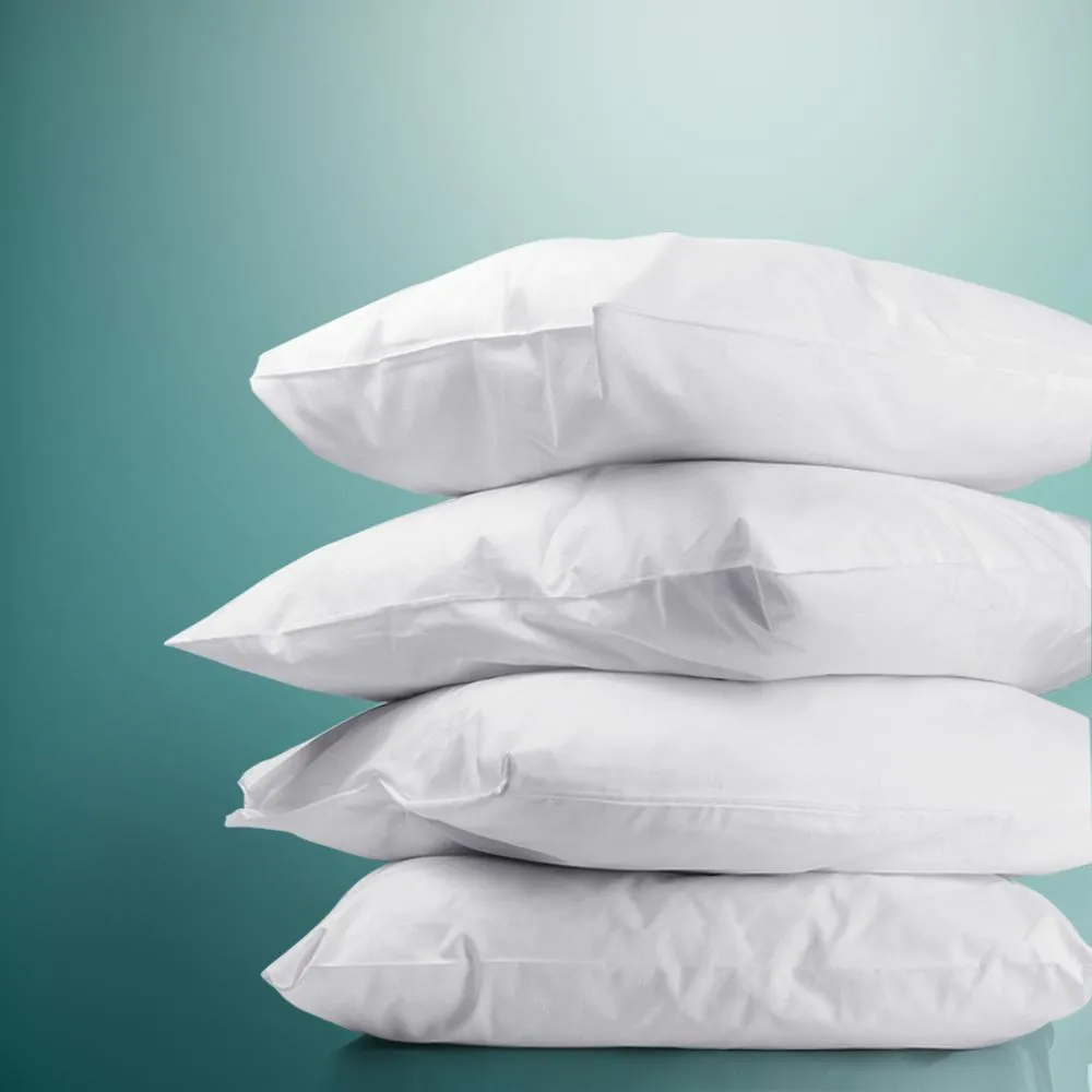 Bedding King Size 4 Pack Bed Pillow Medium*2 Firm*2 Microfibre Fiiling