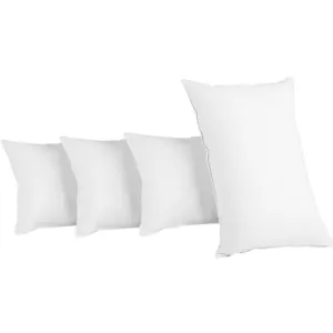 Bedding King Size 4 Pack Bed Pillow Medium*2 Firm*2 Microfibre Fiiling