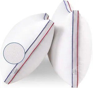 Bedsure Greek Key Gusseted Pillows
