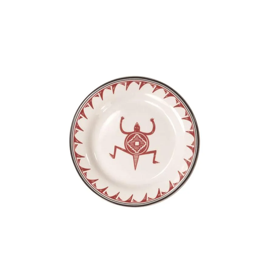 Bread & Butter Plate - Mimbreño Maroon & White | Mimbreño