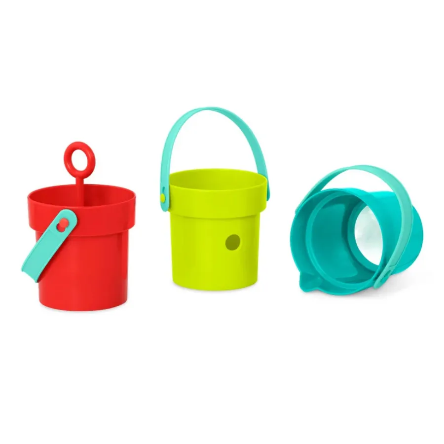 B.Toys 3 Colorful Play Buckets BT2716Z