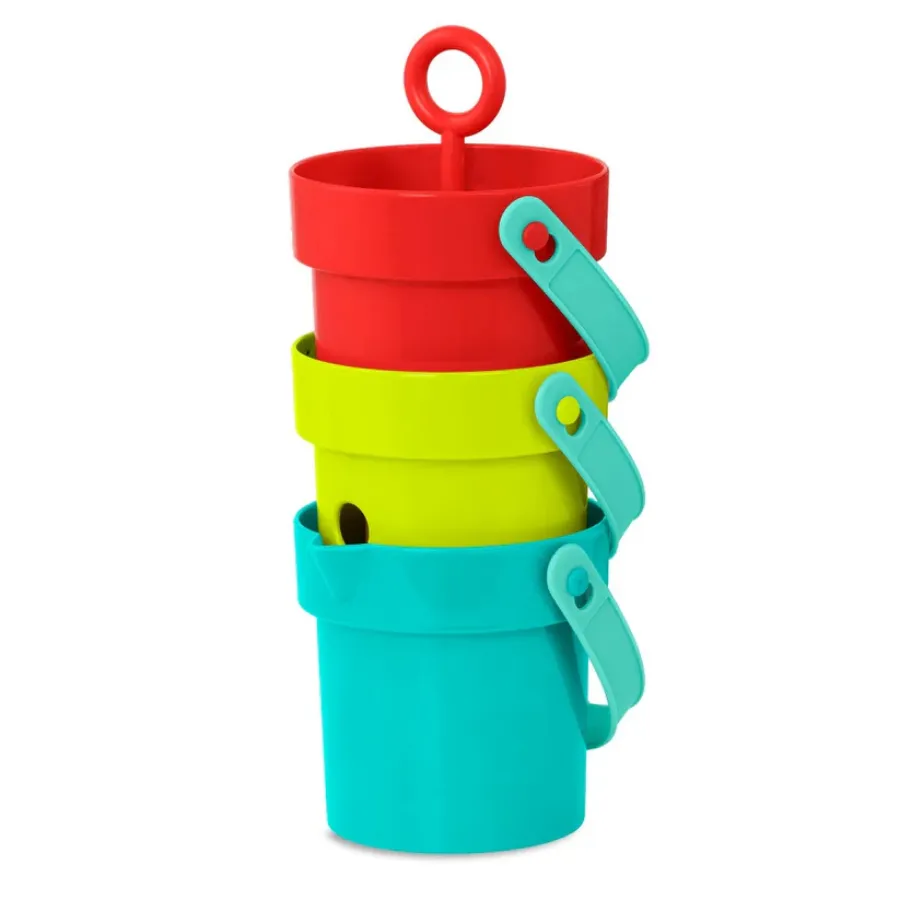 B.Toys 3 Colorful Play Buckets BT2716Z