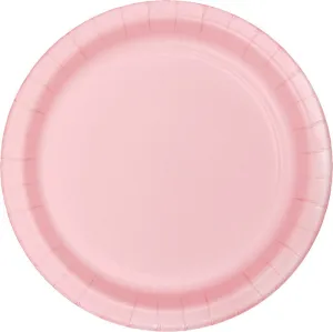Bulk Classic Pink Sturdy Style Paper Banquet Plates 10.25 inch (240 per Case)