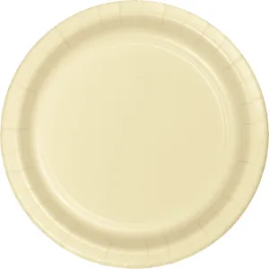 Bulk Ivory Paper 6.75 inch Dessert Plates (240 per Case)