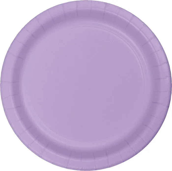 Bulk Luscious Lavender Sturdy Style 8.75 inch Paper Dinner Plates (240 per Case)