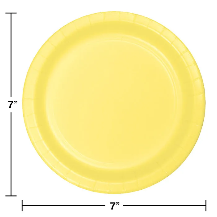 Bulk Mimosa Paper 6.75 inch Dessert Plates (240 per Case)