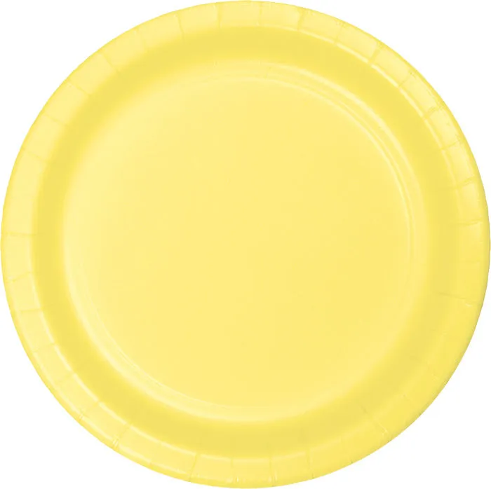 Bulk Mimosa Paper 6.75 inch Dessert Plates (240 per Case)