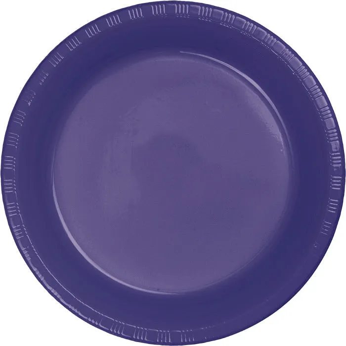 Bulk Purple 6.75 inch Plastic Dessert Plates (240 per Case)