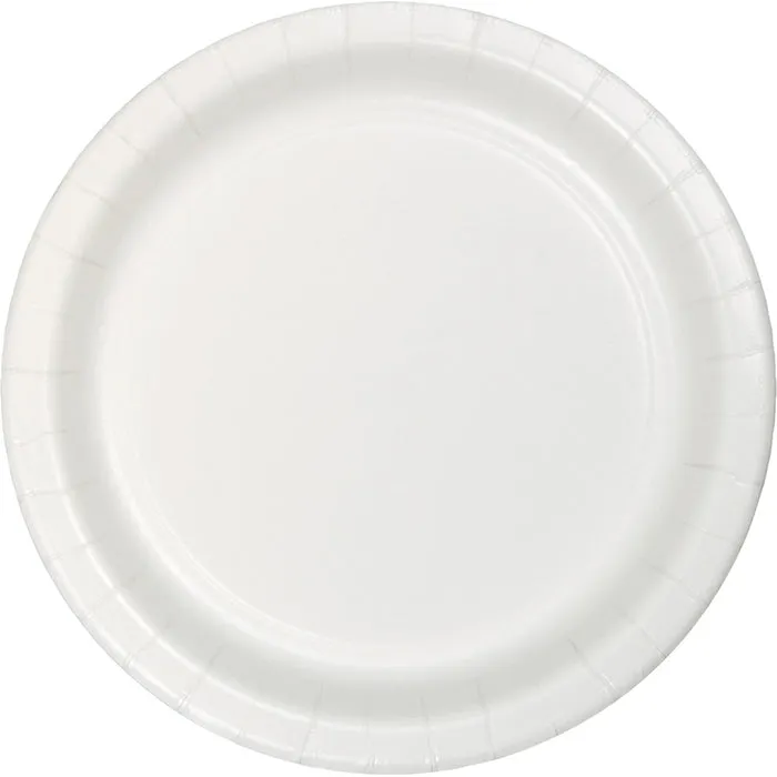 Bulk White Value Friendly 8.75 inch Paper Dinner Plates (96 per Case)