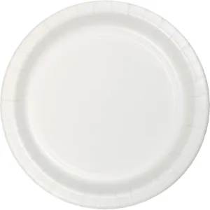 Bulk White Value Friendly 8.75 inch Paper Dinner Plates (96 per Case)