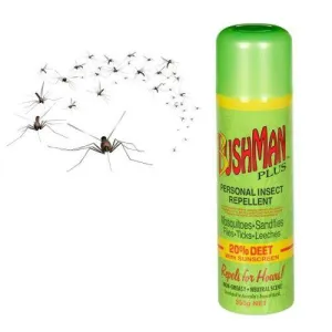 Bushman 'Plus' Aerosol - 20% Deet with Sunscreen (350g)