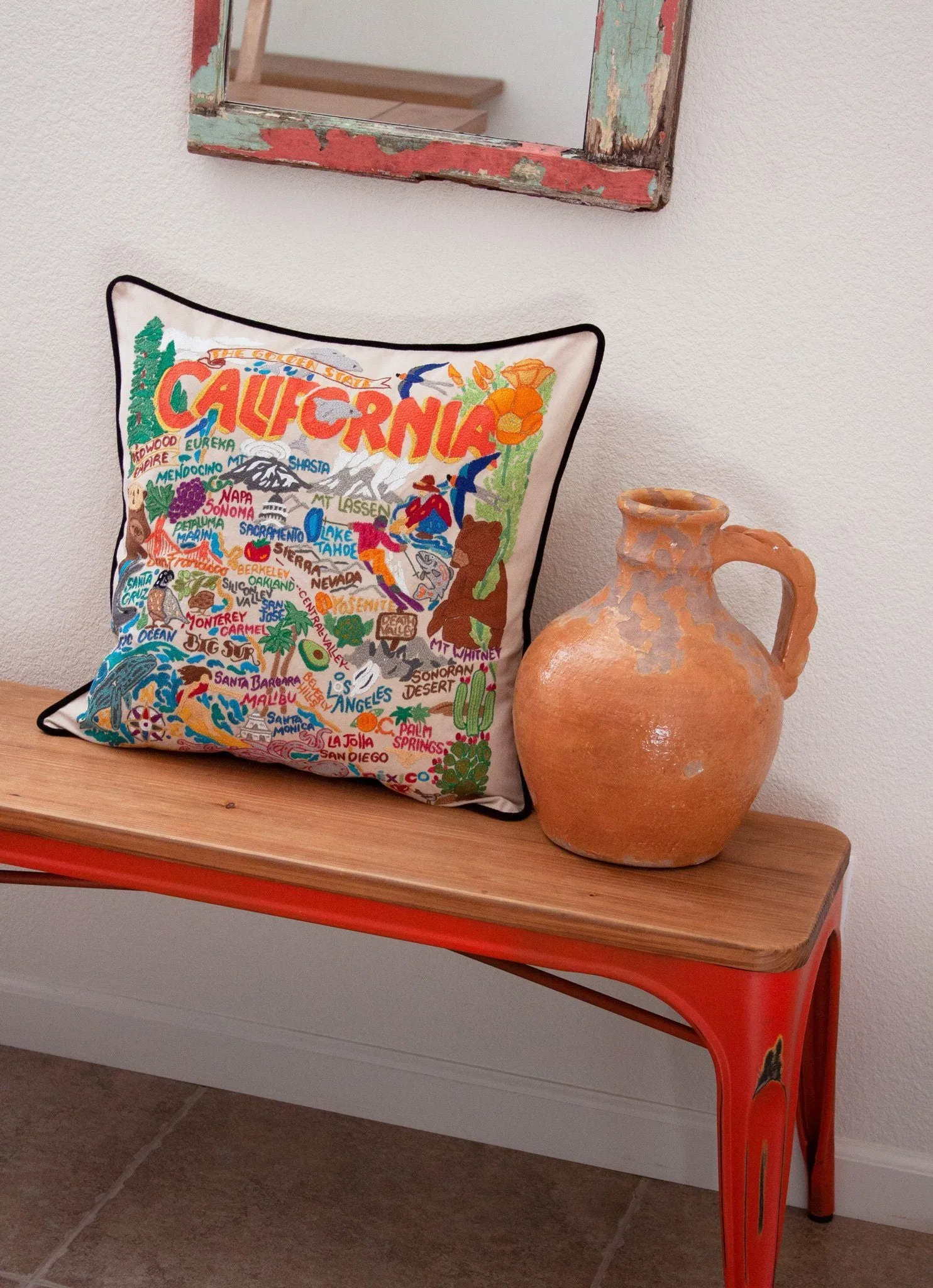 CALIFORNIA PILLOW BY CATSTUDIO