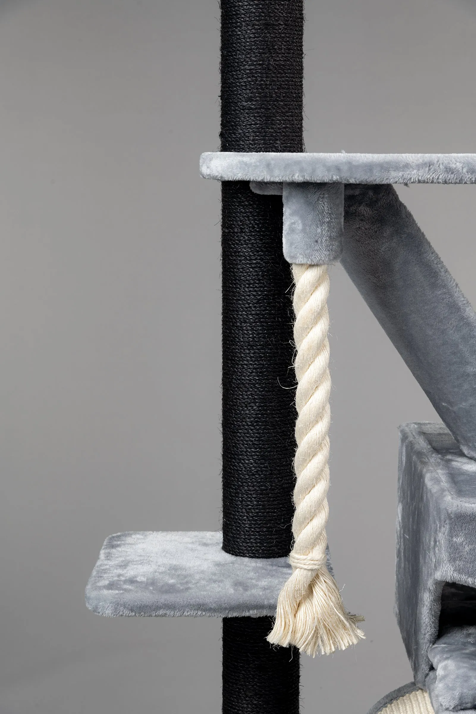 Cat Mansion Blackline Light Grey