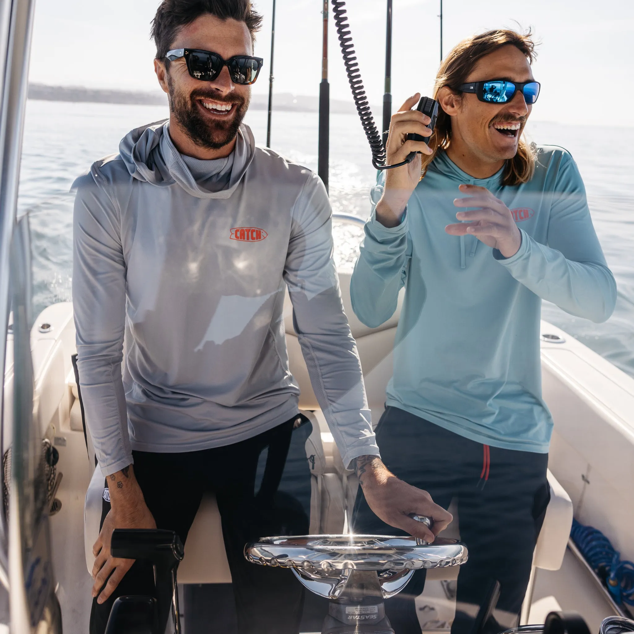 Catch Fish // Performance Gaitered L/S Hooded Shirt