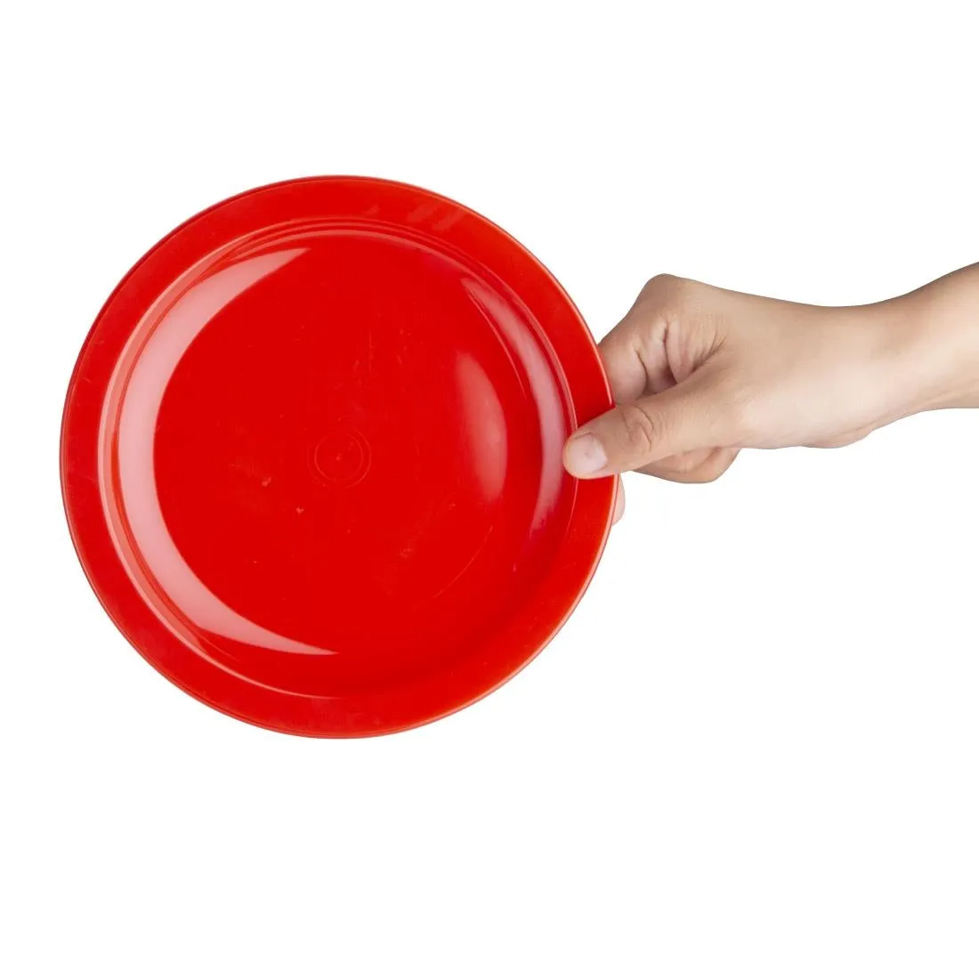 CB766 Olympia Kristallon Polycarbonate Plates Red 172mm (Pack of 12)