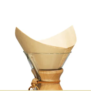 CHEMEX® ☕️  Bonded Filters Pre-Folded Squares (Natural) :: FSU-100