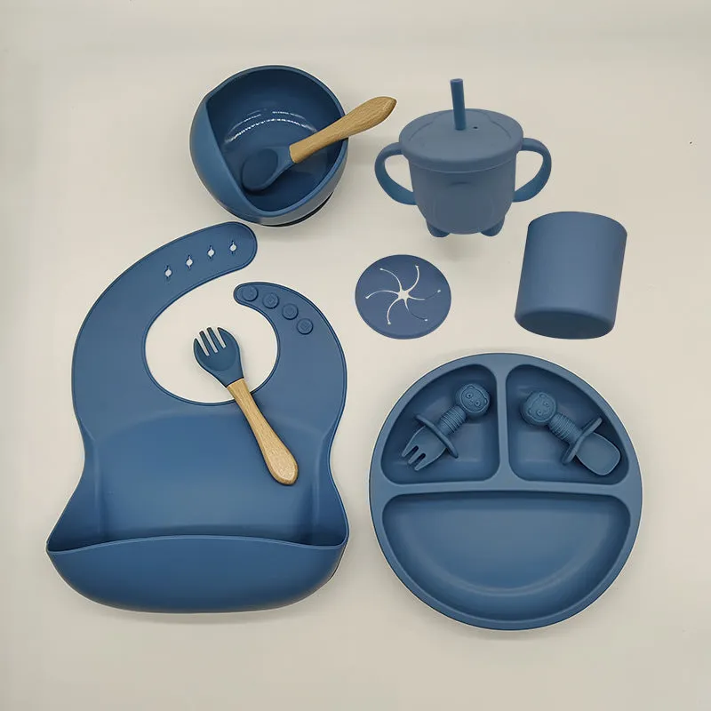 Children's Feeding Silicone Dinner Plate Set