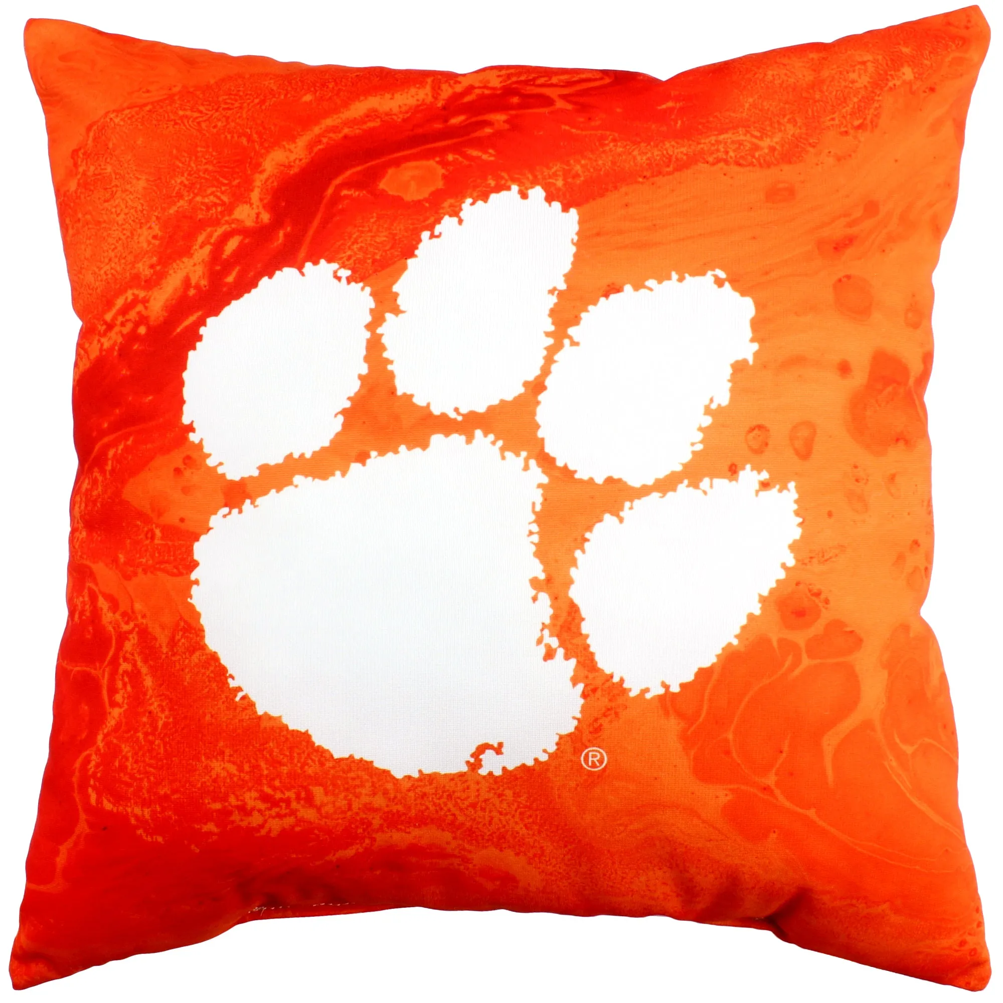 Clemson Tigers 2 Sided Color Swept Decorative Pillow, 16" x 16"