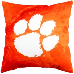 Clemson Tigers 2 Sided Color Swept Decorative Pillow, 16" x 16"