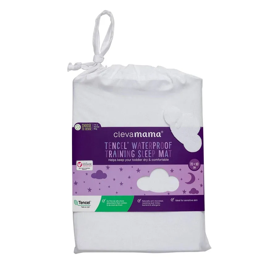 Clevamama Tencel Toilet Training Sleep Mat - 70 x 90 cm (White)
