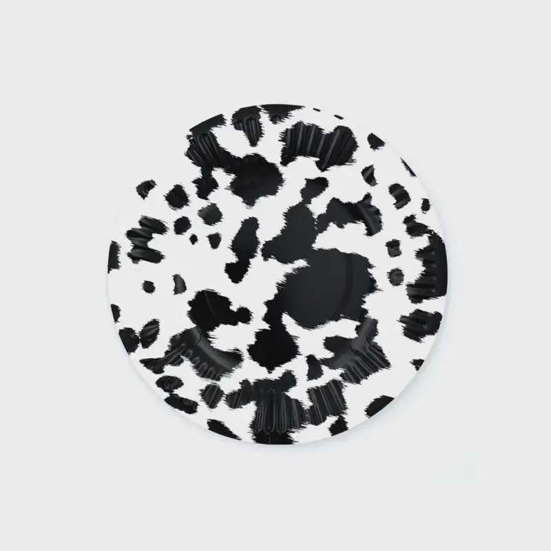 Cow Print Dessert Plates 8pk