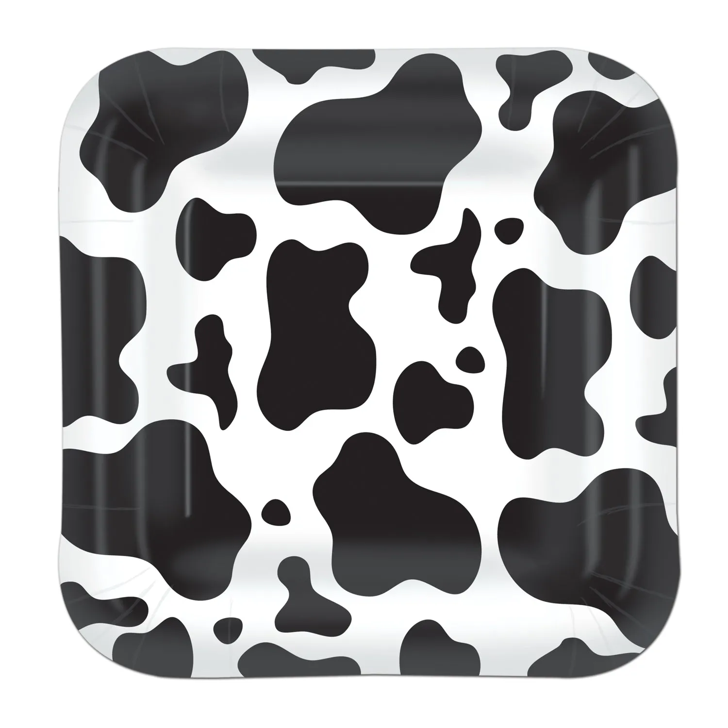 Cow Print Plates 23cm 8pk