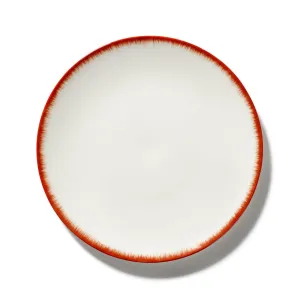 Dé Red & White Salad Plate<br><small><span style="font-variant: small-caps;">quickship</span></small>