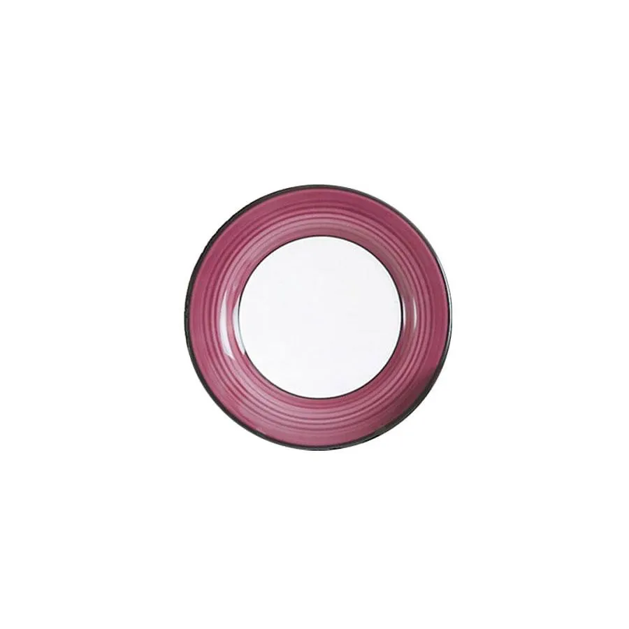 Dessert Plate Set - Set of 4 - White & Purple | Spree Pattern