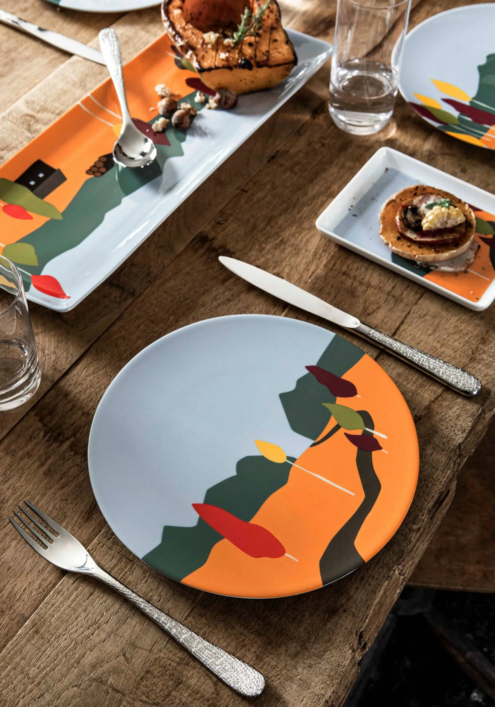 DESTINATION FORET - Set of 6 dinner plates by Degrenne