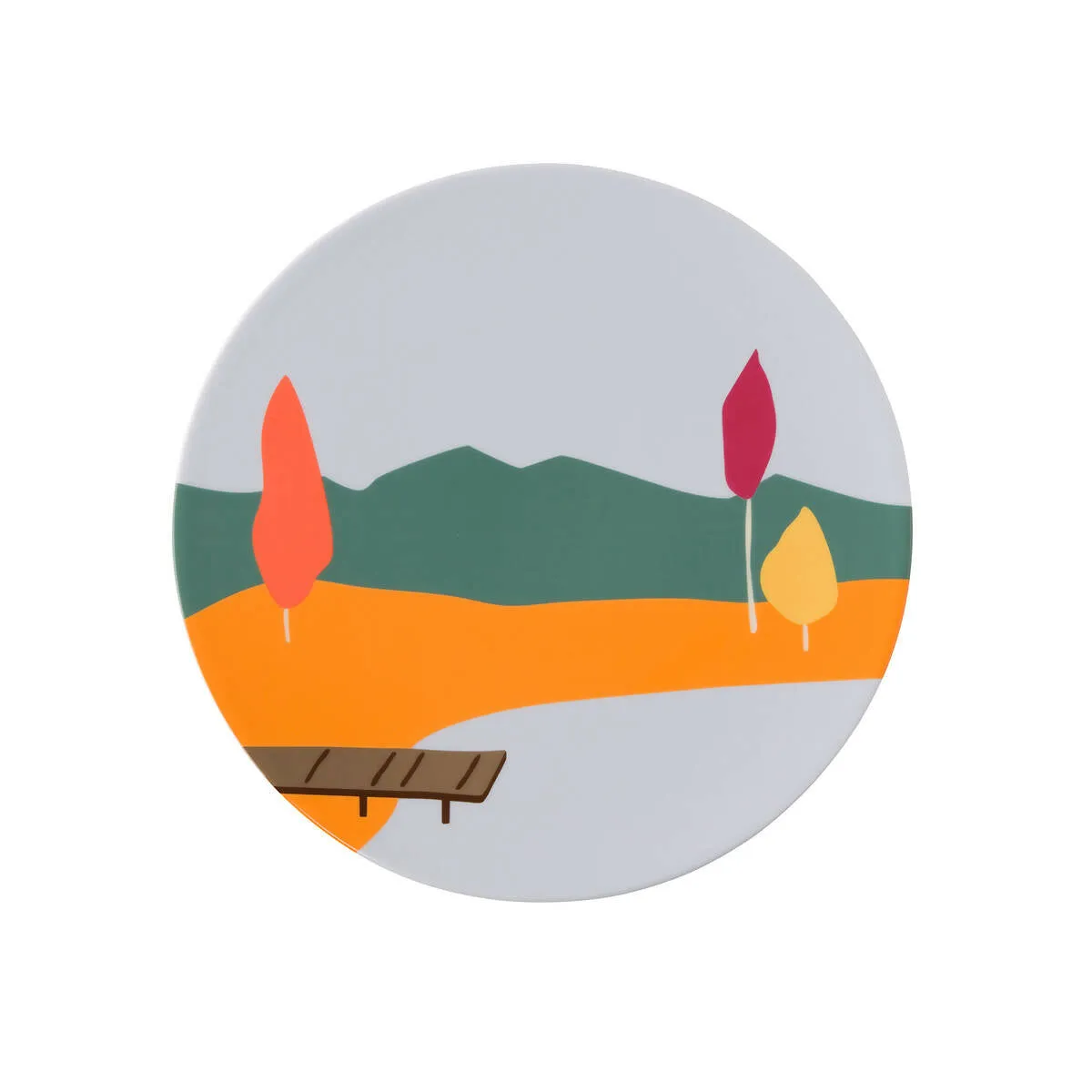 DESTINATION FORET - Set of 6 dinner plates by Degrenne