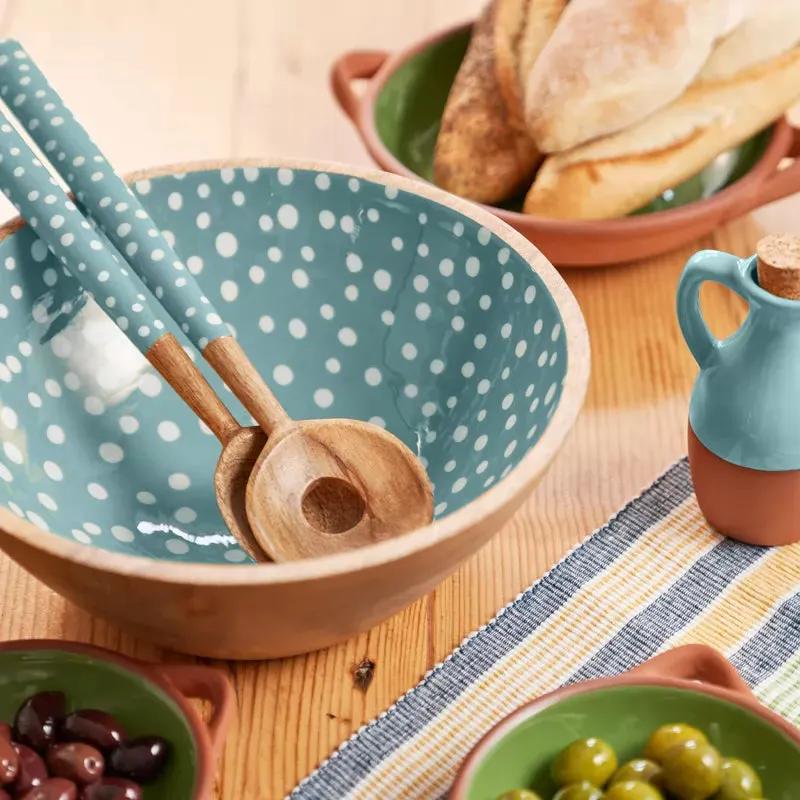 Dexam Sintra Mango Wood Spotted Salad Servers